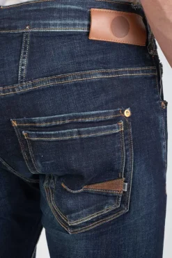 Homme Le Temps des Cerises Coupe Tapered-Raffi 900/16 Tapered 7/8Eme Jeans Destroy Bleu-Noir N°2