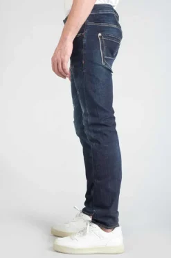 Homme Le Temps des Cerises Coupe Tapered-Raffi 900/16 Tapered 7/8Eme Jeans Destroy Bleu-Noir N°2