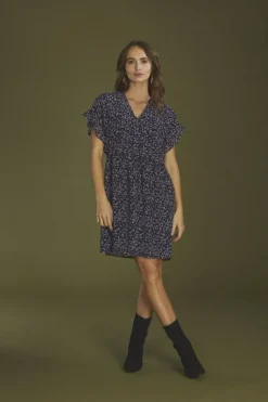 Femme Le Temps des Cerises Robes-Robe Paola A Motif Leopard