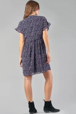 Femme Le Temps des Cerises Robes-Robe Paola A Motif Leopard