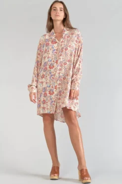 Femme Le Temps des Cerises Robes-Robe-Chemise Tita A Motif Cachemire