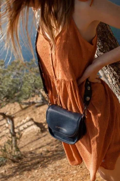 Femme Le Temps des Cerises Sacs & Portefeuilles-Sac A Bandouliere Alex Bleu Marine