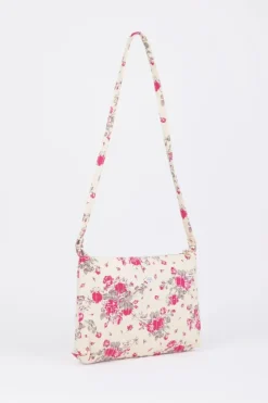Femme Le Temps des Cerises Sacs & Portefeuilles-Sac A Bandouliere Lauri A Motif Fleuri Rose