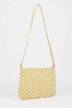 Femme Le Temps des Cerises Sacs & Portefeuilles-Sac A Bandouliere Lauri Jaune A Motif Floral