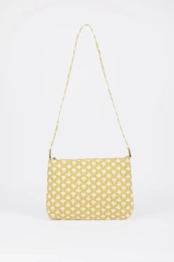 Femme Le Temps des Cerises Sacs & Portefeuilles-Sac A Bandouliere Lauri Jaune A Motif Floral