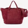 Femme Le Temps des Cerises Sacs & Portefeuilles-Sac Astier En Cuir Suede Bordeaux