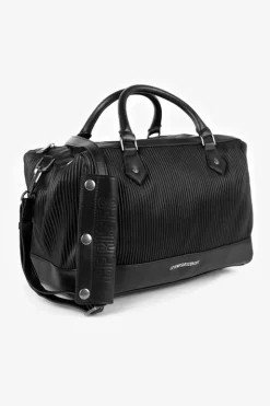 Femme Le Temps des Cerises Sacs & Portefeuilles-Sac Bowling Isaia Noir Plisse