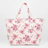 Femme Le Temps des Cerises Sacs & Portefeuilles-Sac Cabas Micky A Motif Fleuri Rose