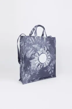 Femme Le Temps des Cerises Sacs & Portefeuilles-Sac De Shopping Lina Tie And Dye Bleu Gris