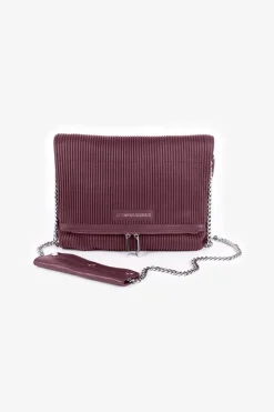 Femme Le Temps des Cerises Sacs & Portefeuilles-Sac Leter Bordeaux Plisse