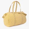 Femme Le Temps des Cerises Sacs & Portefeuilles-Sac Week-End Lisia Jaune A Motif Fleuri