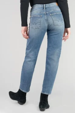 Femme Le Temps des Cerises Coupe Mom-Salma 400/17 Mom Taille Haute 7/8Eme Jeans Bleu N°4