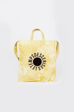 Femme Le Temps des Cerises Sacs & Portefeuilles-Shopping Bag Lina Tie And Dye Jaune