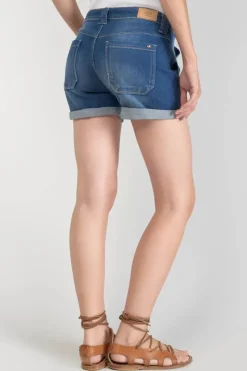 Femme Le Temps des Cerises Jupes & Shorts-Short Bloom En Jeans Bleu Fonce