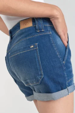 Femme Le Temps des Cerises Jupes & Shorts-Short Bloom En Jeans Bleu Fonce