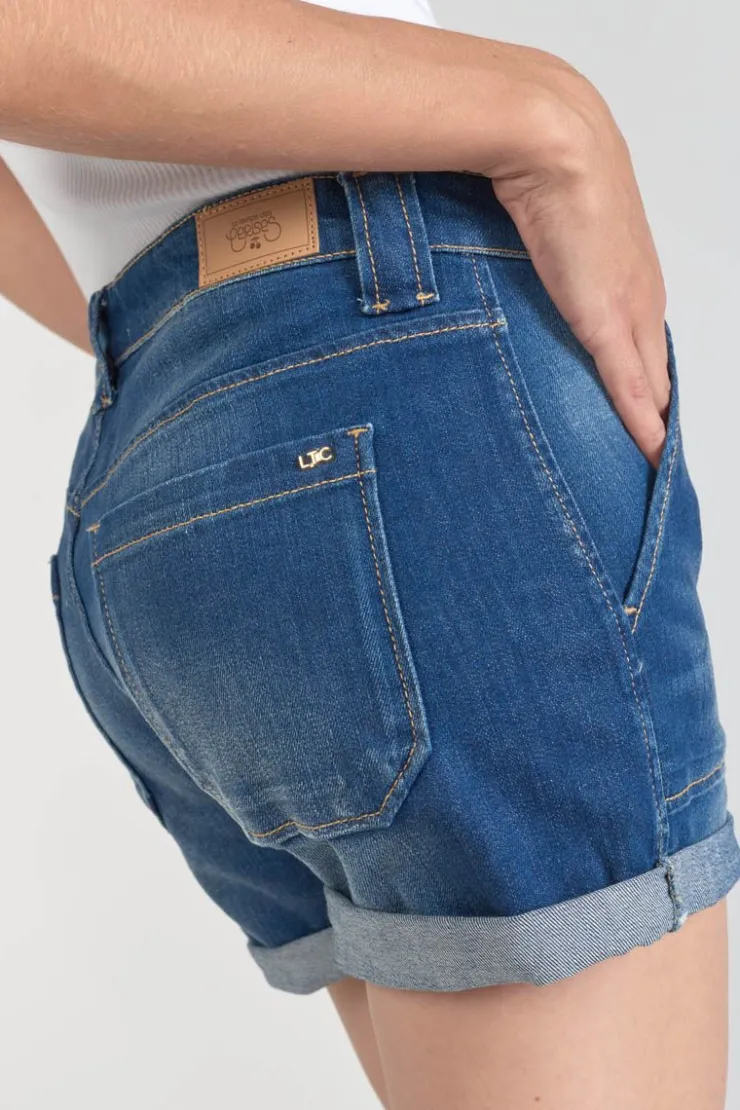 Femme Le Temps des Cerises Jupes & Shorts-Short Bloom En Jeans Bleu Fonce