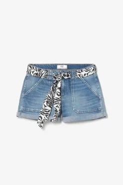 Femme Le Temps des Cerises Jupes & Shorts-Short Bloom En Jeans Bleu