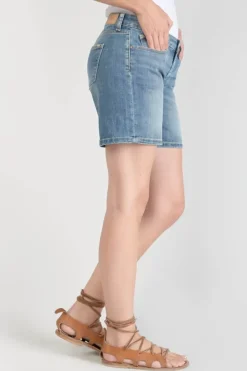 Femme Le Temps des Cerises Jupes & Shorts-Short Janka En Jeans Bleu Delave