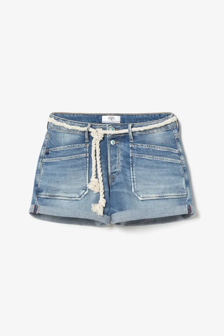 Femme Le Temps des Cerises Jupes & Shorts-Short Madrague En Jeans Bleu