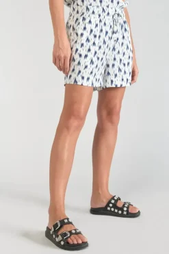 Femme Le Temps des Cerises Shorts & Jupes-Short Nuria Tie And Dye Bleu