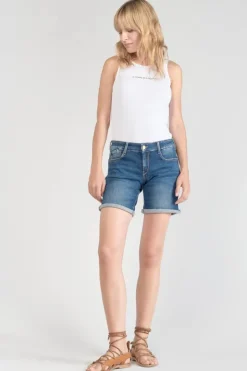 Femme Le Temps des Cerises Jupes & Shorts-Short Paola En Jeans Bleu