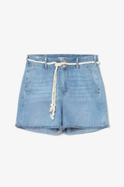 Femme Le Temps des Cerises Jupes & Shorts-Short Sydney En Jeans Bleu Clair