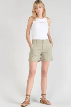Femme Le Temps des Cerises Shorts & Jupes-Short Sydney2 Kaki Clair