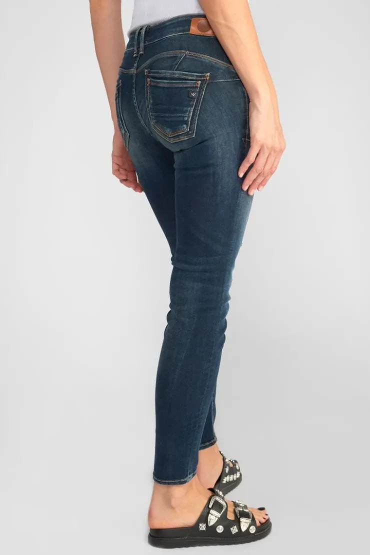 Femme Le Temps des Cerises Coupe Slim-Sib Pulp Slim 7/8Eme Jeans Destroy Vintage Bleu N°2