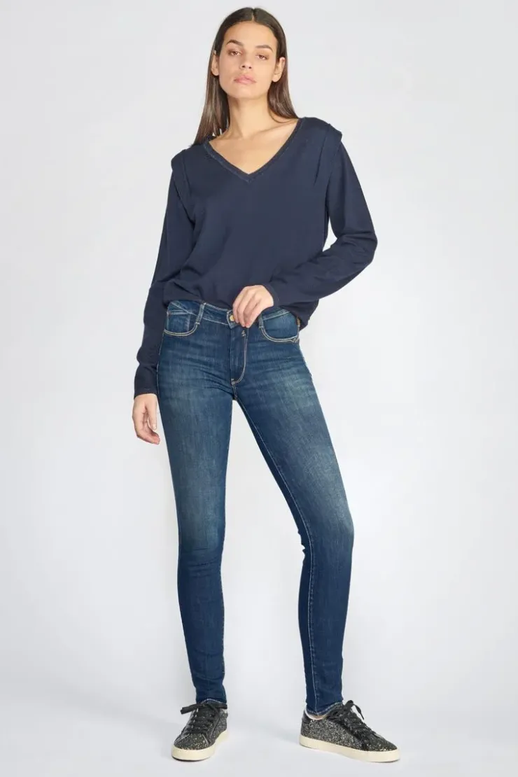Femme Le Temps des Cerises Coupe Slim-Soma Pulp Slim Taille Haute Jeans Bleu N°2