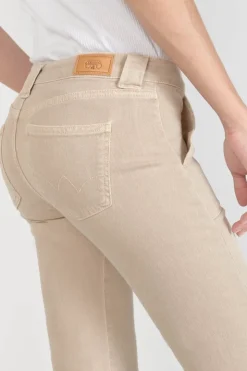 Femme Le Temps des Cerises Coupe Flare / Bootcut-Sormiou Flare Jeans Beige Sable