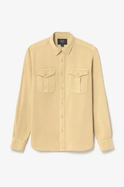 Homme Le Temps des Cerises Chemises-Surchemise Carel Beige Sable
