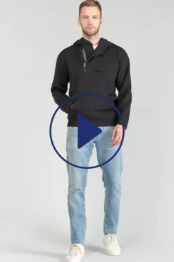 Homme Le Temps des Cerises Sweats-Sweat A Capuche Provis Noir