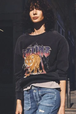 Femme Le Temps des Cerises Pulls & Sweats & Cardigans-Sweat Nyke Gris Delave