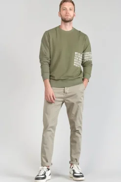 Homme Le Temps des Cerises Sweats-Sweat Riol Kaki