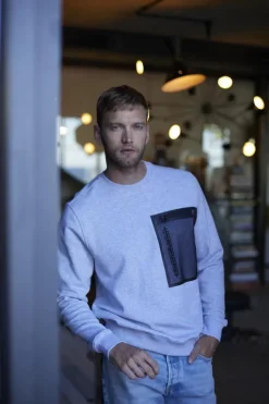 Homme Le Temps des Cerises Sweats-Sweat Stipa Gris Chine