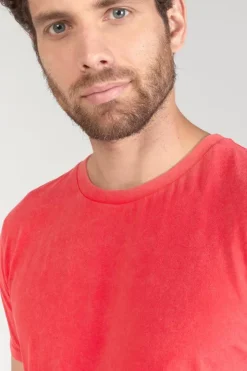 Homme Le Temps des Cerises T-Shirts & Polos-T-Hirt Brown Corail