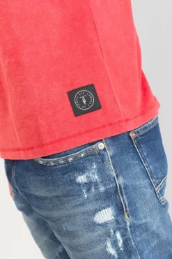 Homme Le Temps des Cerises T-Shirts & Polos-T-Hirt Brown Corail