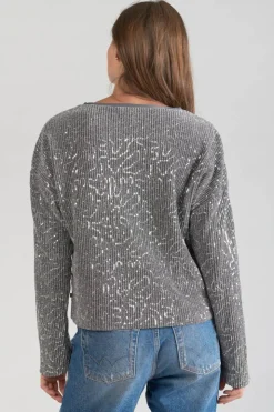 Femme Le Temps des Cerises Tops-Top Able Argente