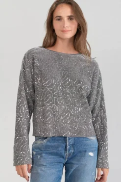 Femme Le Temps des Cerises Tops-Top Able Argente
