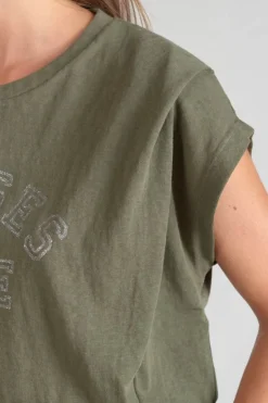 Femme Le Temps des Cerises T-Shirts & Débardeurs-Top Coxy Kaki