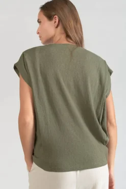 Femme Le Temps des Cerises T-Shirts & Débardeurs-Top Coxy Kaki