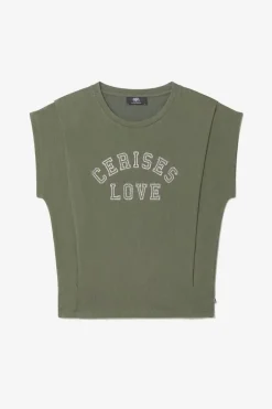 Femme Le Temps des Cerises T-Shirts & Débardeurs-Top Coxy Kaki