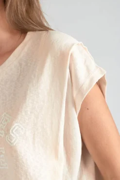 Femme Le Temps des Cerises T-Shirts & Débardeurs-Top Coxy Sable