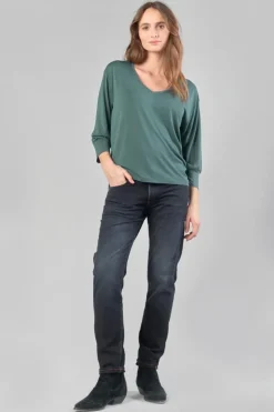 Femme Le Temps des Cerises T-Shirts & Débardeurs-Top Jessie Vert Bouteille