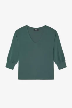 Femme Le Temps des Cerises T-Shirts & Débardeurs-Top Jessie Vert Bouteille