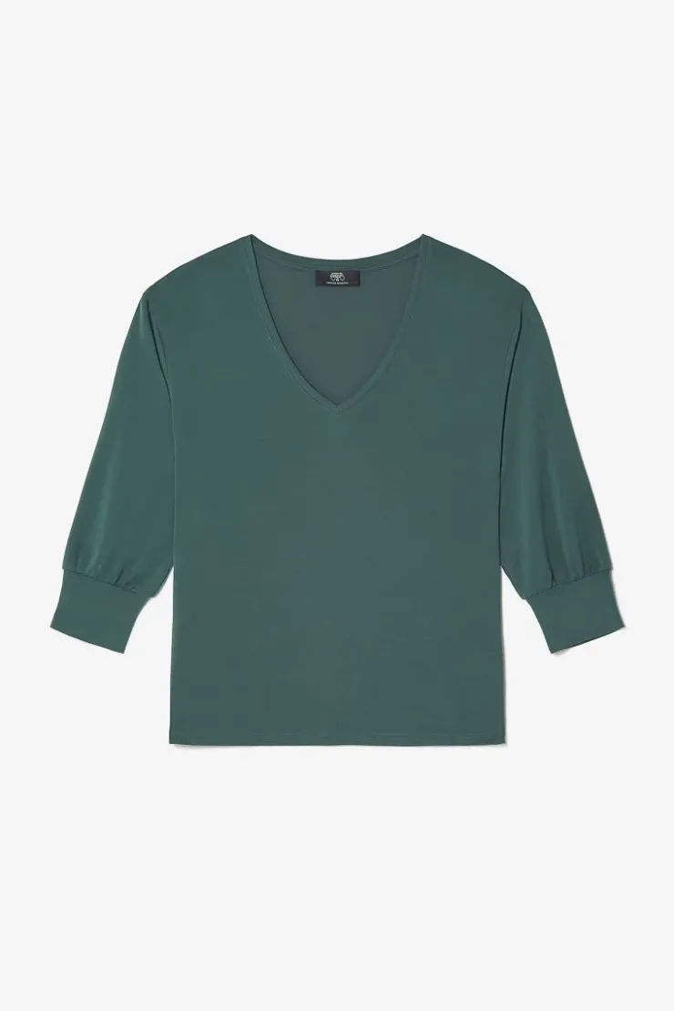 Femme Le Temps des Cerises T-Shirts & Débardeurs-Top Jessie Vert Bouteille