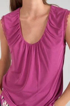 Femme Le Temps des Cerises T-Shirts & Débardeurs-Top Nani Violine