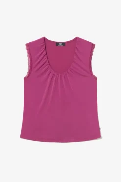 Femme Le Temps des Cerises T-Shirts & Débardeurs-Top Nani Violine