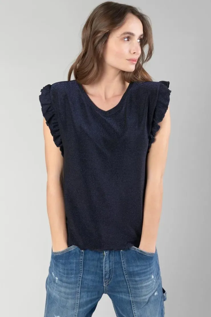 Femme Le Temps des Cerises Tops-Top Nea Bleu Nuit Irise