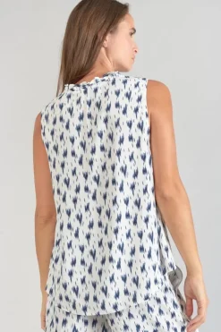 Femme Le Temps des Cerises Tops-Top Rosita Tie And Dye Bleu